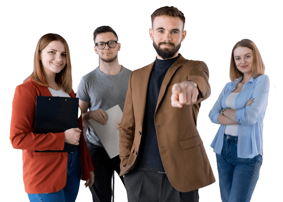Equipo de profesionales en su oficina